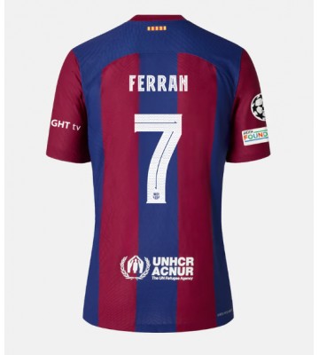 Maillot de foot Barcelona Ferran Torres #7 Domicile 2023-24 Manches Courte